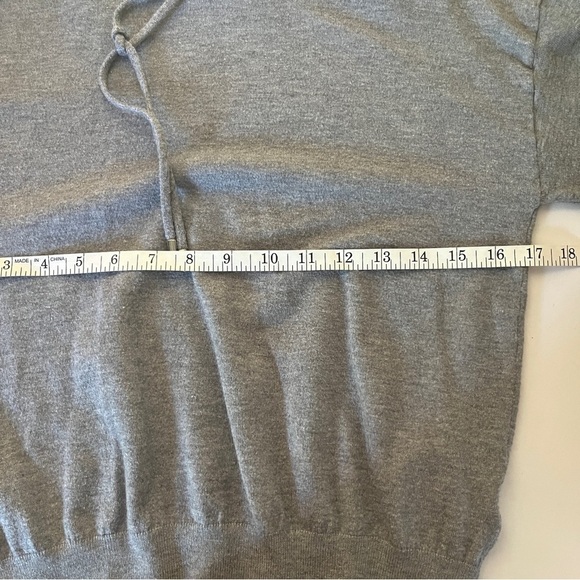 Workshop Republic Clothing Drawstring Cotten Hoodie Sweatshirt Grey Small - Picture 8 of 10